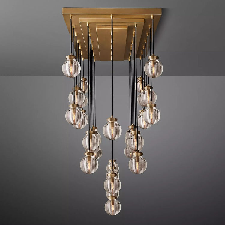 Pearl Rectangular Chandelier 36"