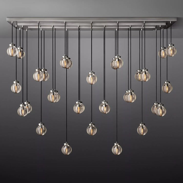 Pearl Rectangular Chandelier 36"