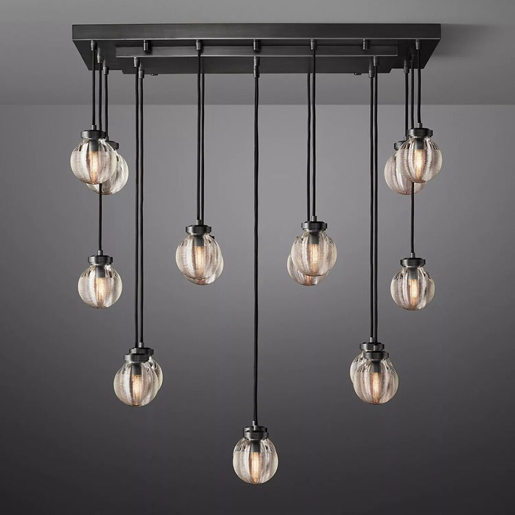 Pearl Rectangular Chandelier 36"