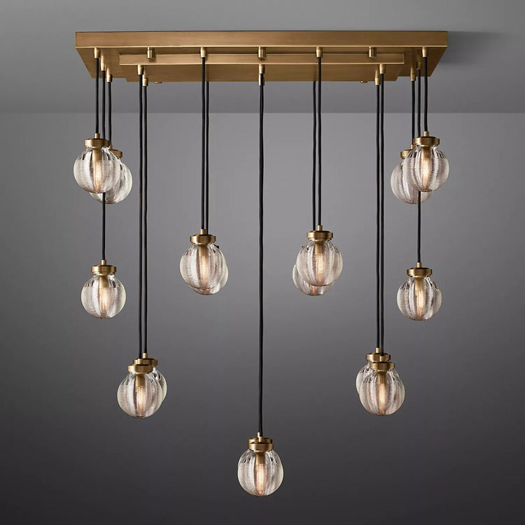 Pearl Rectangular Chandelier 36"