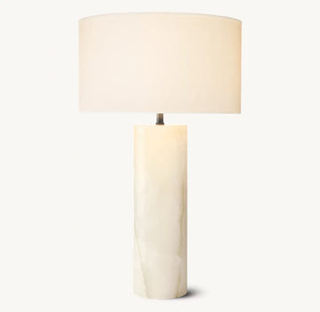 Sarezza Stone Cylindrical Table Lamp