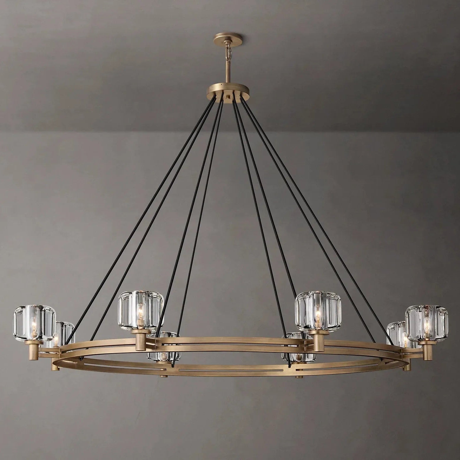 DEMARET ROUND CHANDELIER 60"