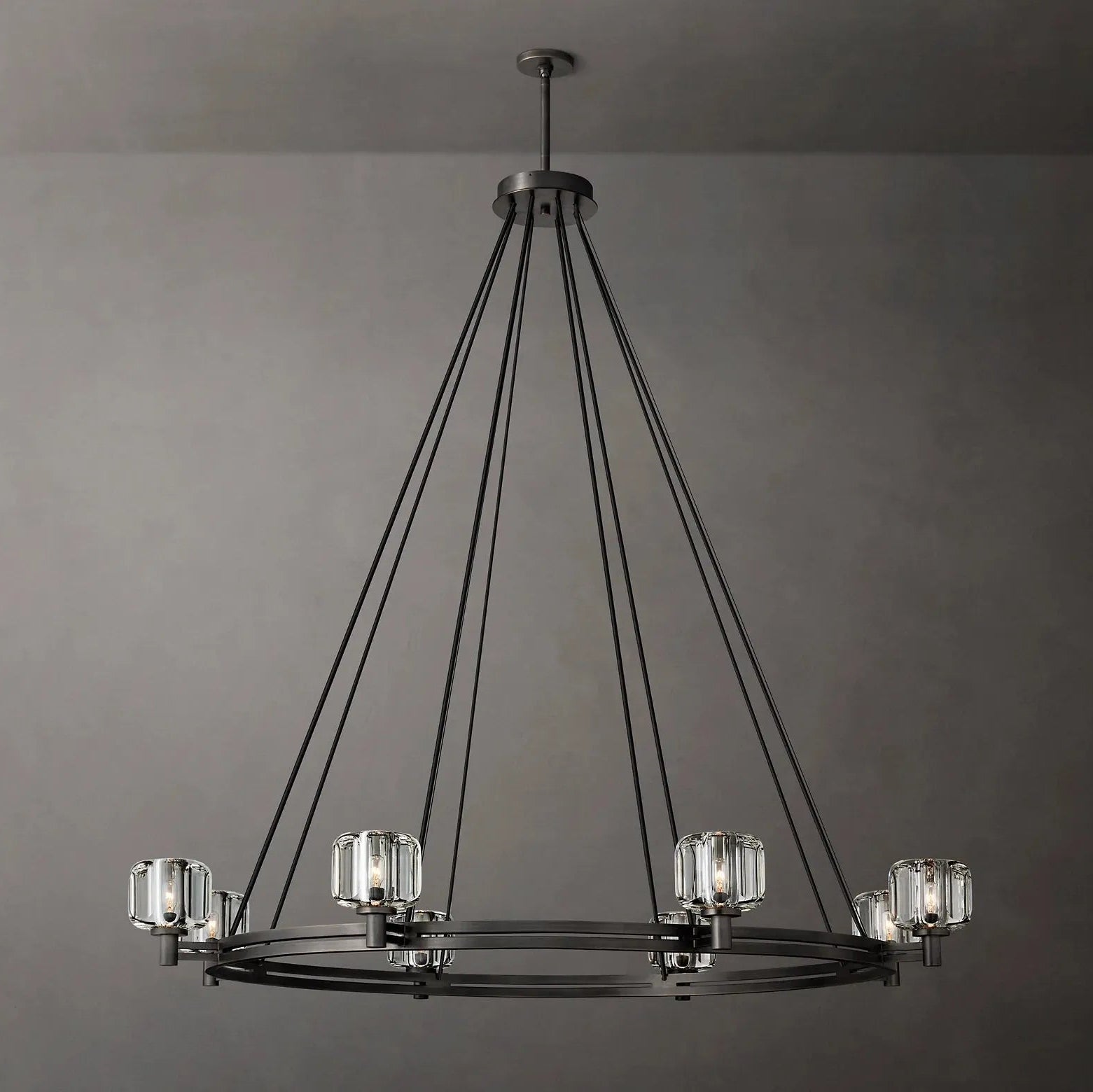 DEMARET ROUND CHANDELIER 60"