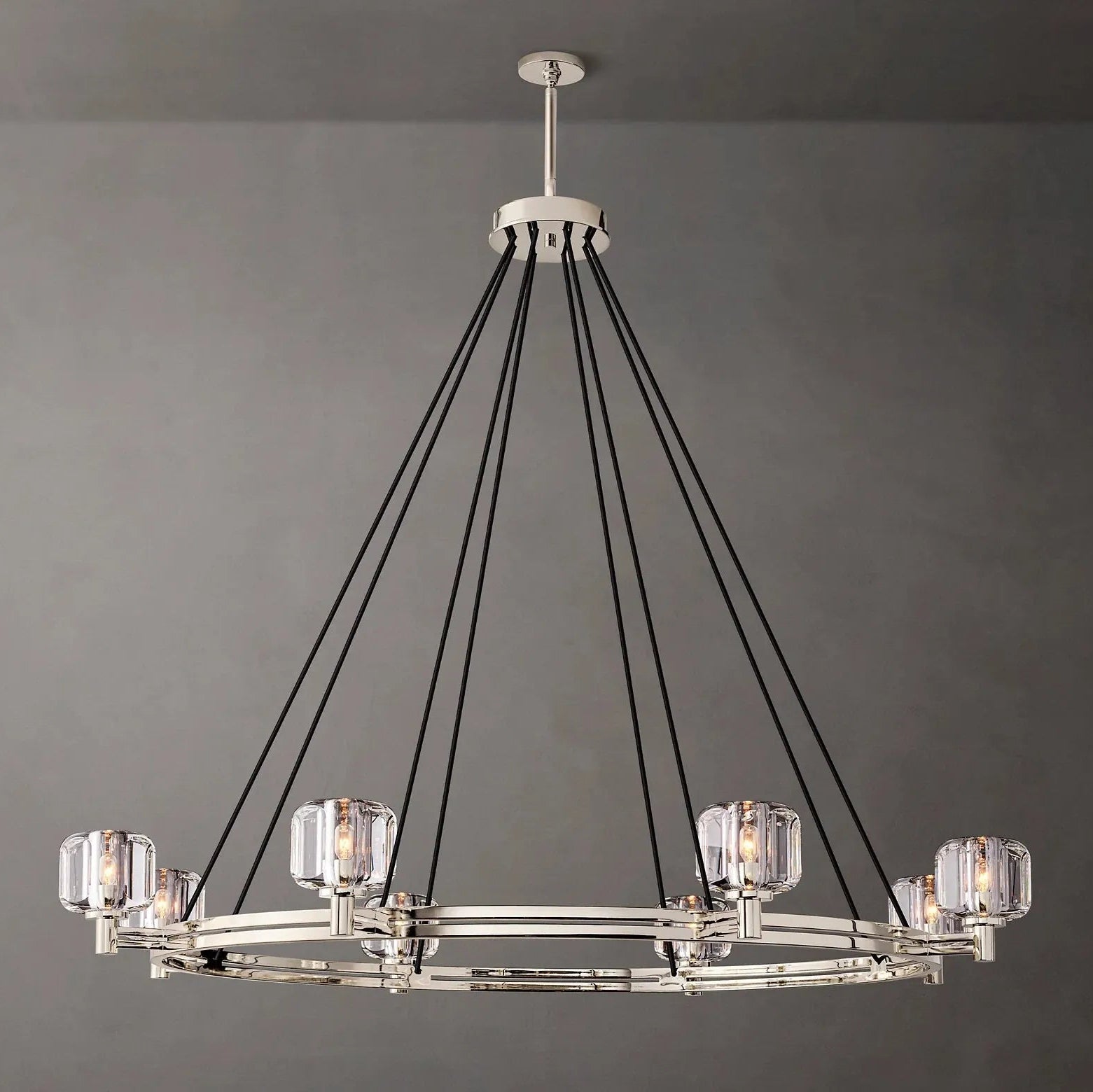 DEMARET ROUND CHANDELIER 60"