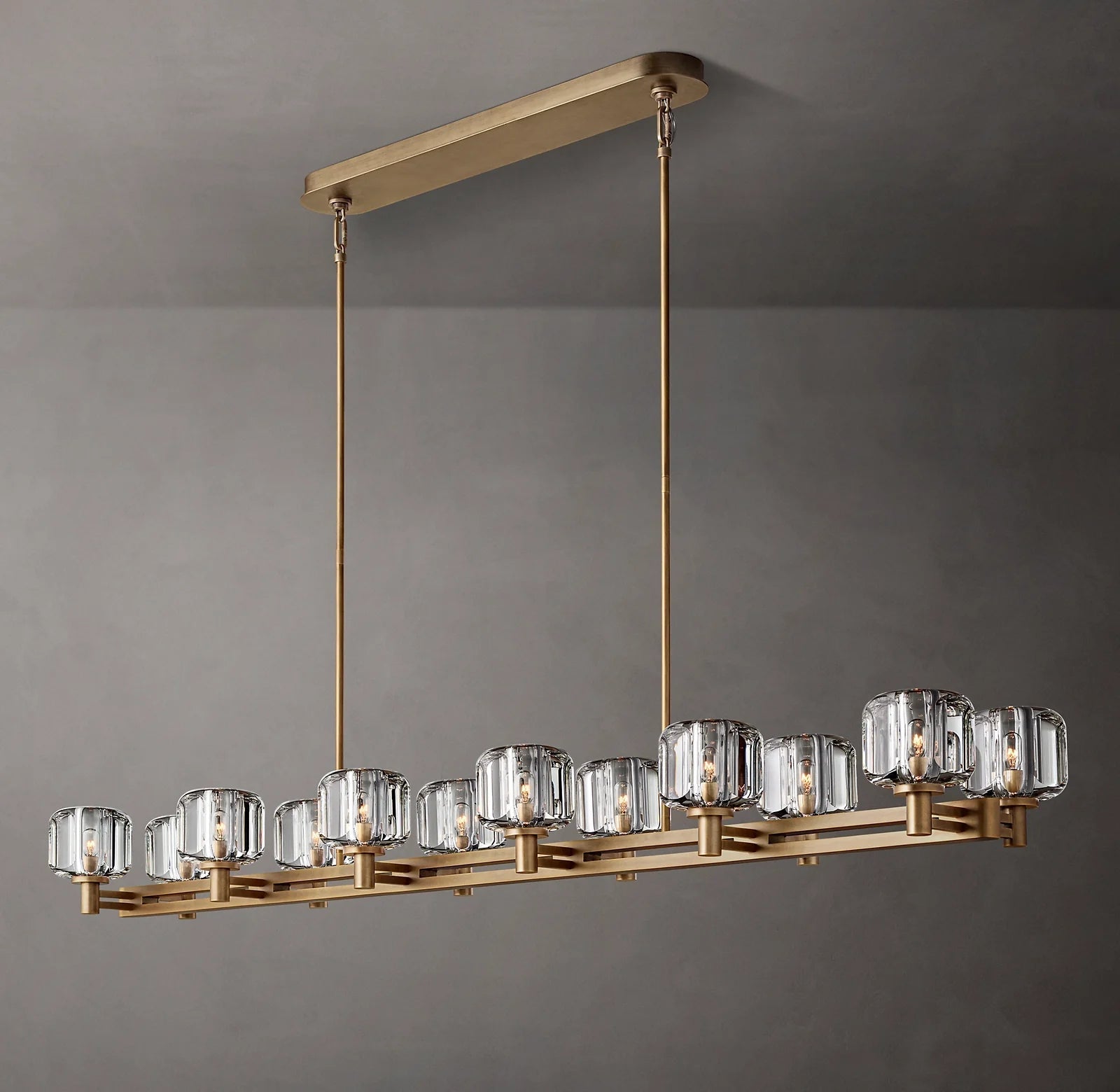 Durane Double Linear Chandelier 72"