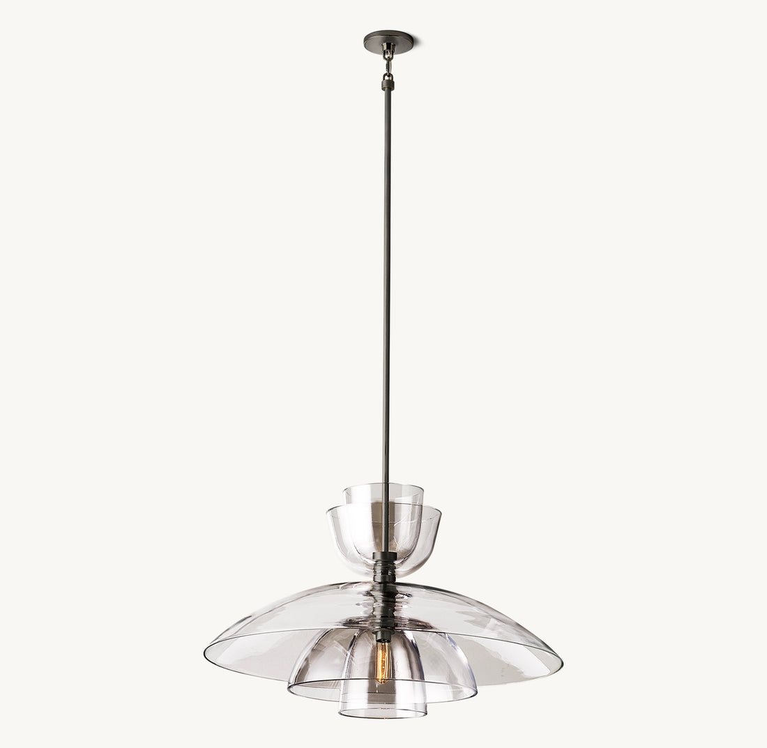 Blomn Clear Glass Cloche Grand Pendant