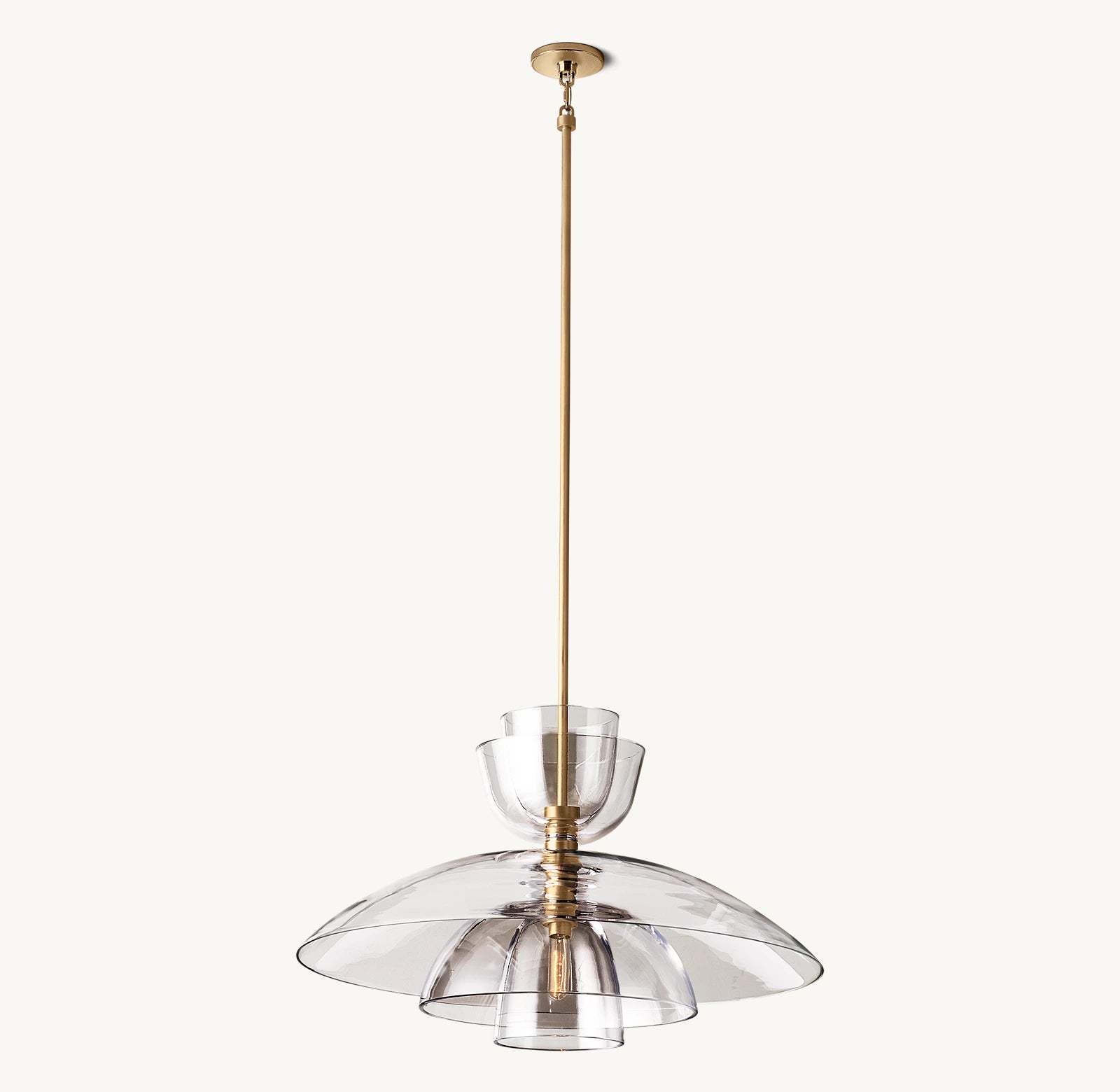Blomn Clear Glass Cloche Grand Pendant