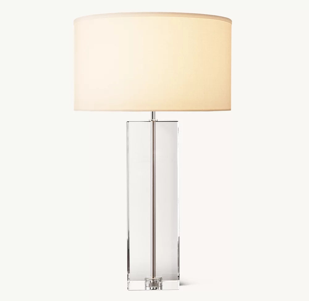 Sarezza Crystal Square Table Lamp