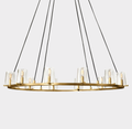 pauillac Clear Glass Round Chandelier 60