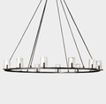 pauillac Clear Glass Round Chandelier 60