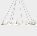 pauillac Clear Glass Round Chandelier 60