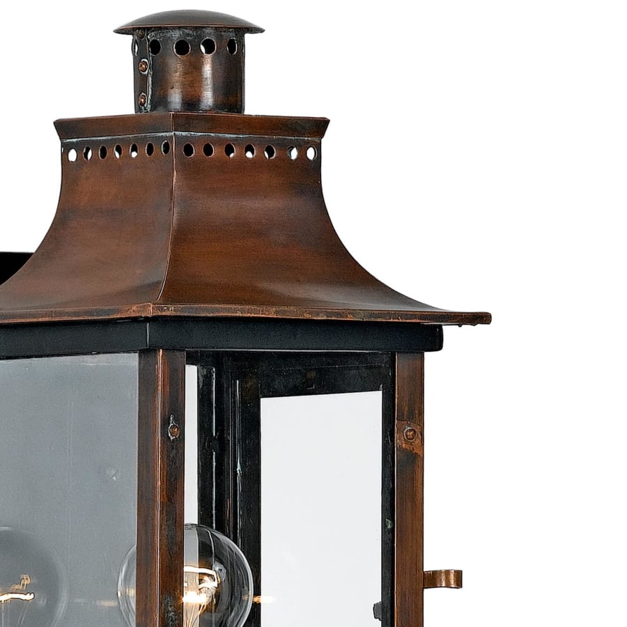 Roseto Iron 1 Light 16" Tall Outdoor Wall Sconce with Clear Glass