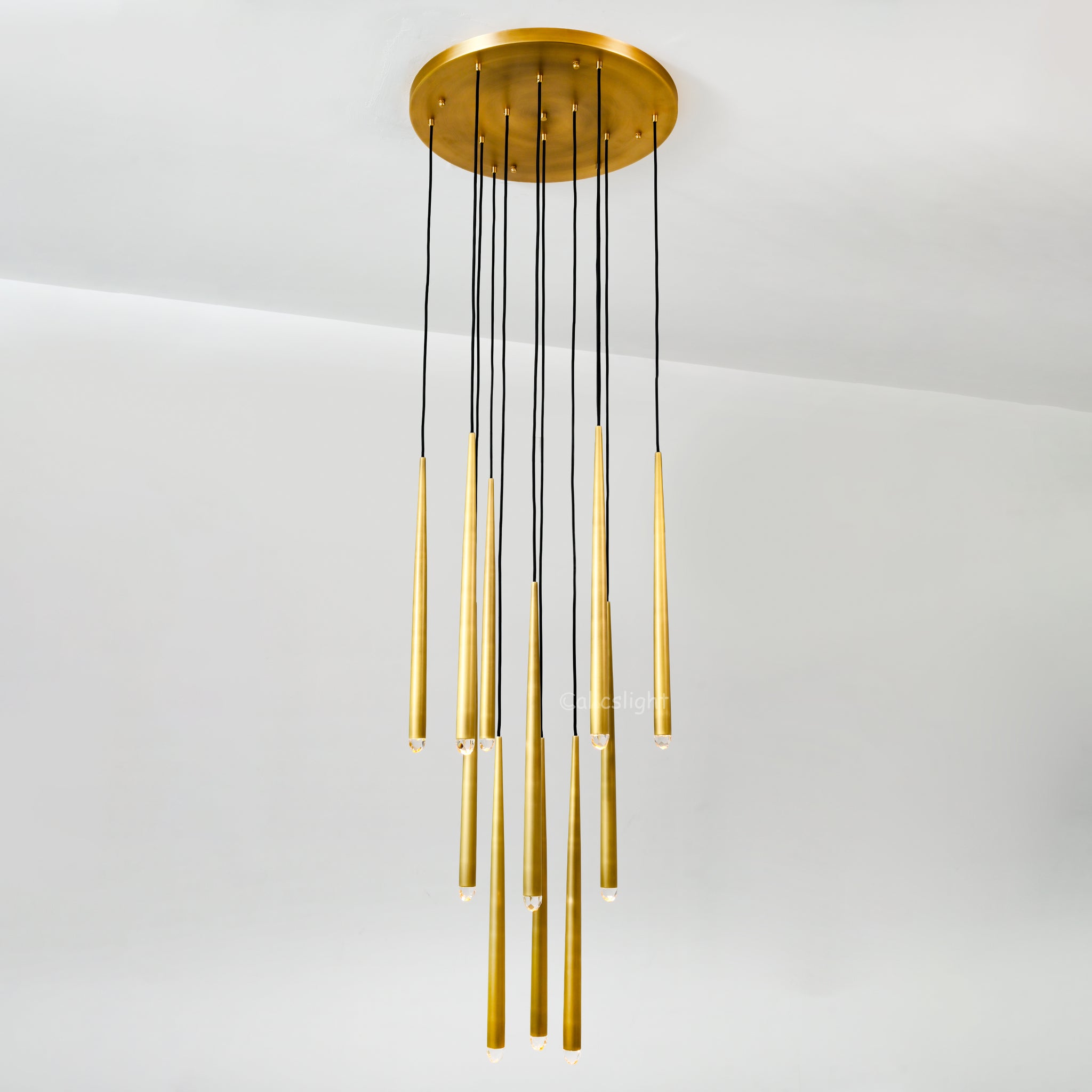 Aureline Brass Round Chandelier 24"