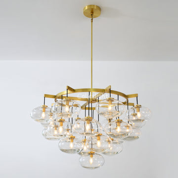 Cabrelle Glass Round Chandelier 48"