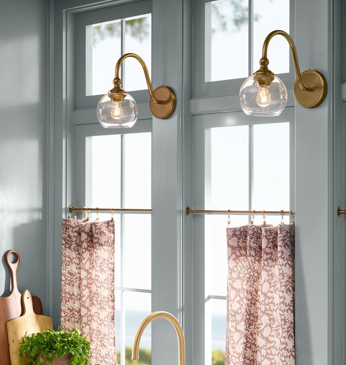 Theo Sconce, Glass Shades Wall Sconce