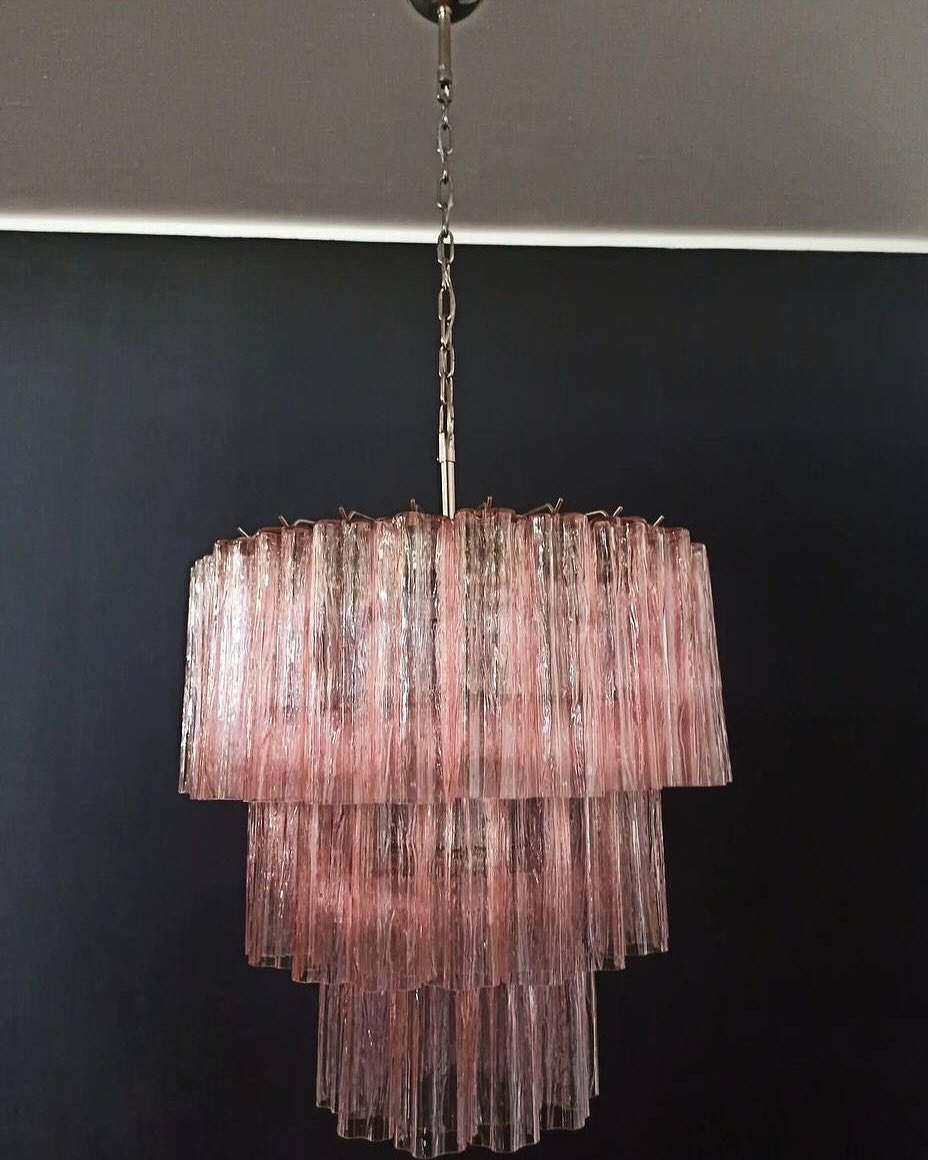 Murano Chandelier – 52 tubes – Pink