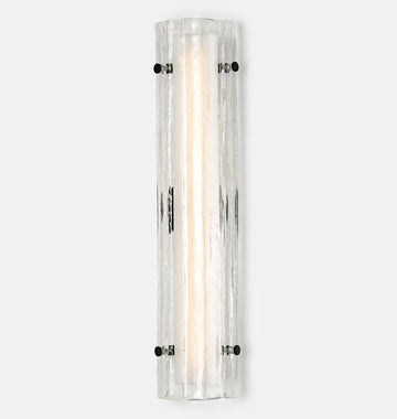 Willamette 28″ LED Clear Fluted Glass Wall Sconce