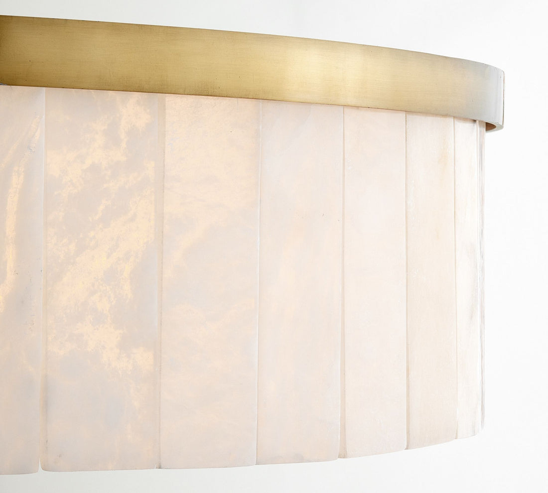 Windham Alabaster Round Chandelier 42"